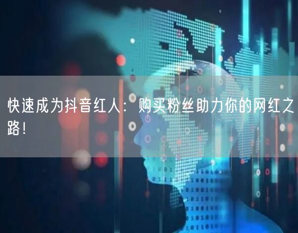 快速成为抖音红人：购买粉丝助力你的网红之路！
