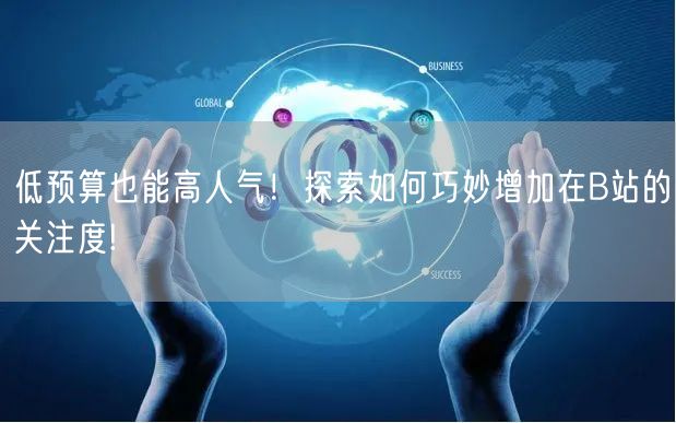 低预算也能高人气！探索如何巧妙增加在B站的关注度!