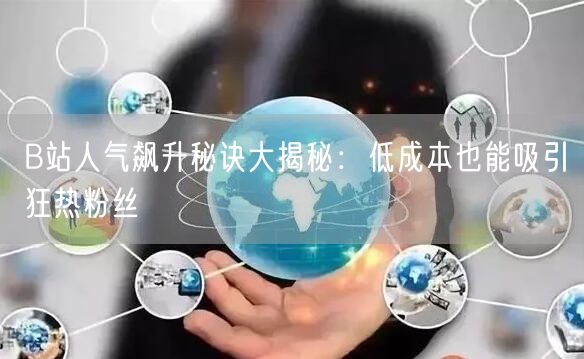 B站人气飙升秘诀大揭秘：低成本也能吸引狂热粉丝