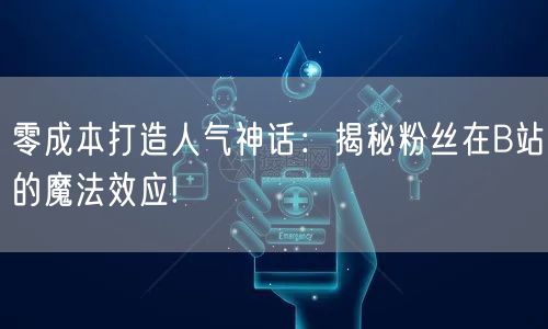 零成本打造人气神话：揭秘粉丝在B站的魔法效应!
