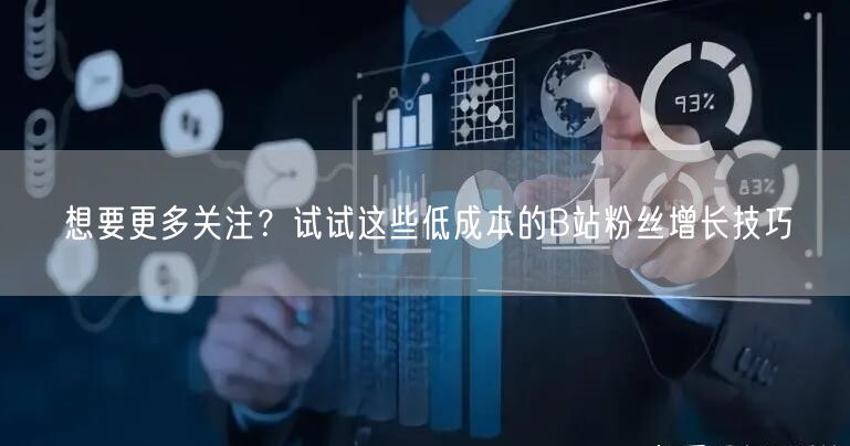 想要更多关注？试试这些低成本的B站粉丝增长技巧