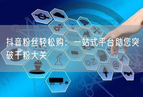 抖音粉丝轻松购：一站式平台助您突破千粉大关